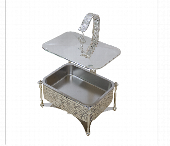 Express Delivery - Chafing Dish Rectangular 4L Full Silver - ID 7144586