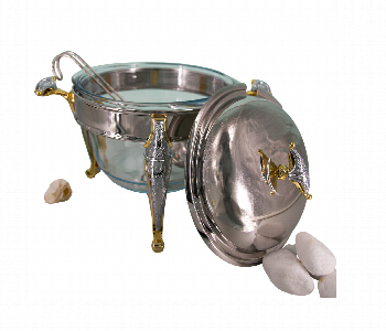 Express Delivery - Malaika Gold Round Soup Warmer 4QTS H2513059 - ID 7144595