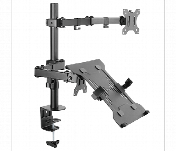 Express Delivery - SKILL TECH SH 0240KN Single Monitor Arm With Laptop Tray 13 to 34 Inch - ID 7144621