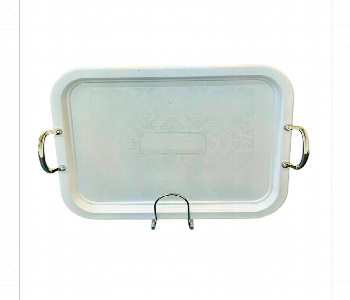 Express Delivery - Serving Tray Rect XL Full White Chrome TR204 WHS - ID 7144676