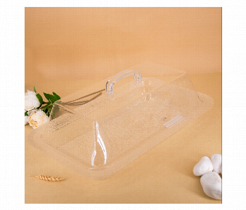 Express Delivery - Acrylic Rect. Tray with Cover Crystal Design AC060L - ID 7144694