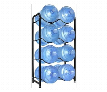 Express Delivery - 8 Water Bottle Stand Metal Black - ID 7144767