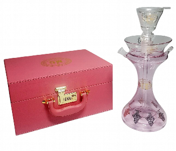 Express Delivery - MG SHISHA SET WITH LED LIGHT BY 19 PINK - ID 7144791