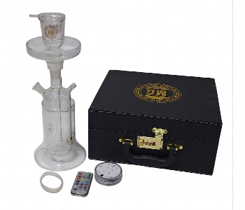 Express Delivery - MG SHISHA SET WITH LED LIGHT MG 249 CLEAR - ID 7144796