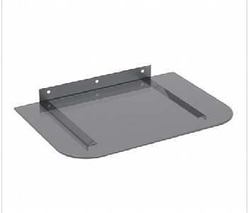 Express Delivery - Skill Tech SH 03D 340x240x4mm Tempered Glass Wall Mount Shelf for DVD Receiver 12kg Load - ID 7144803