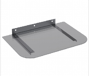 Express Delivery - Skill Tech SH 01D 400x300x6mm Tempered Glass Wall Mount Shelf for DVD Receiver 12kg Capacity - ID 7144812