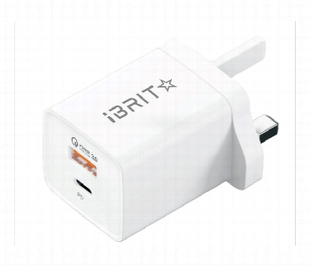 Express Delivery - IBRIT Home Charger Adaptor 3 Pin 65W USB A and Type C - ID 7144862