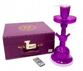 Express Delivery - MG SHISHA SET WITH LED LIGHT BY9 PURPLE - ID 7145024