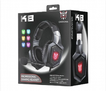 Express Delivery - Onikuma K8 Professional Gaming Headset with RGB Lighting - ID 7145040