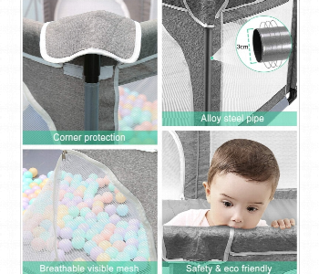 Express Delivery - Baby Playpen Infant Playard With Gates Indoor and Outdoor Toddler Play Pen Activity Center For Babies Kids Toddlers - ID 7145061