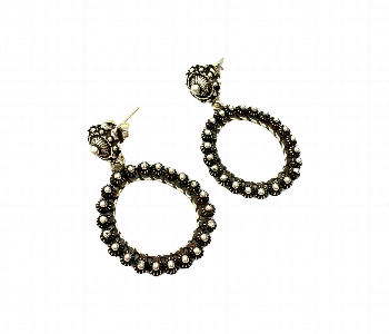 Express Delivery - Traditional Qadeem Silver Earrings 4245 - ID 7145442