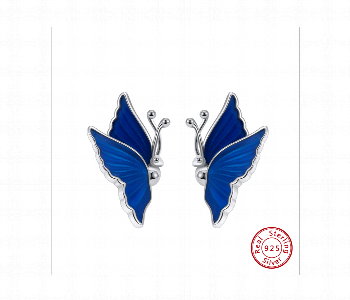 Express Delivery - Butterfly Dream Silver Earrings 4237 - ID 7145452