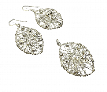 Express Delivery - Tasalsul Set of Pendant and Earring 88109 - ID 7145455