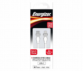 Express Delivery - ENERGIZER Cable USB C Braided  Metal 2M White - ID 7145765