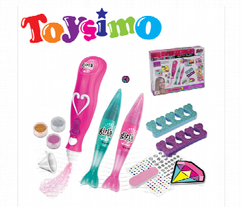 Express Delivery - Nail Painting Set With 2 Pens Little Girls To Design And Decorate - ID 7147353