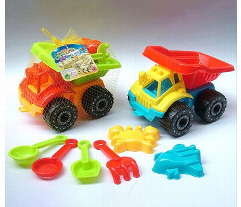 Beach Dump Truck Set 8 Piece Sand Play Toy Set For Kids 918 Front View - ID 7147471