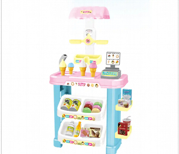 New Arrivals For Super Fun Kids Ice Cream Shop Playset 47 Pieces Set Kitchen Pretend Play Toys - ID 7147477