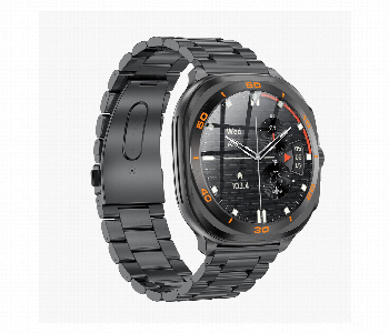 Stay Connected, Stay Smart For Swiss Military Dom 7 Smart Watch . Gunmetal Frame With Black Metal Strap - ID 7147511