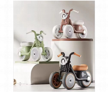 Balance Bike Toys For 12 To 36 Months Kids No Pedal Infant 4 Wheels Bicycle Front View - ID 7147551