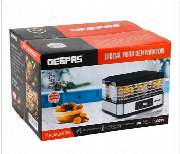 New Arrivals For Geepas Gfd63013 Digital Food Dehydrator   5 Dry Layers Removable And Stackable - ID 7147702
