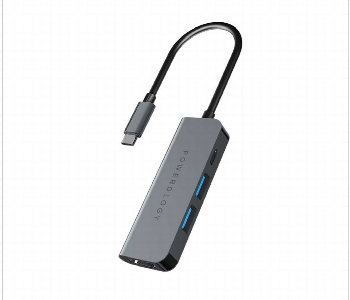Powerology 4 In 1 Usb C Hub With 60W Pd Front View - ID 7147831