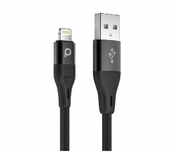 Express Delivery - Porodo Aluminum Braided Lightning Cable 2.2M - ID 7147887