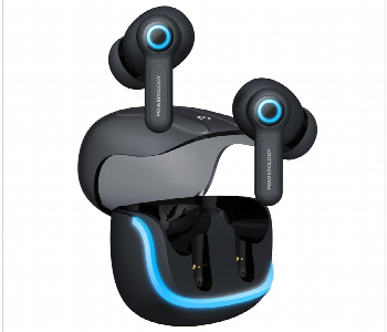 Express Delivery - Powerology Quad Mic Enc True Wireless Earbuds Black - ID 7147929