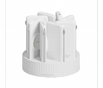 Powerology 8In1 Station 10000Mah Power Bank White Front View - ID 7147940