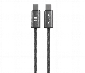 Porodo Woven 60W Type C To Type C Cable 1.2M Front View - ID 7147950