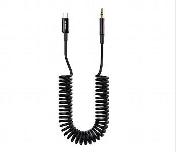 Porodo Type C To Aux Coil Cable 1.2M Front View - ID 7147968