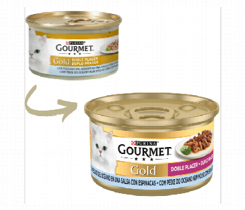 Express Delivery - Gourmet Gold Duo Ocean Fish And Spinach 1 Box . 24 Can - ID 7147984