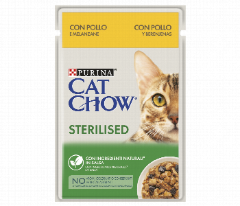 New Arrivals For Cat Chow Sterilised  Grilled Chicken And Eggplant Flavour 1 Box . 26 Piece - ID 7147993