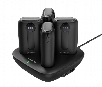New Arrivals For Porodo 4In1 Station 10000Mah Power Bank Black - ID 7148004