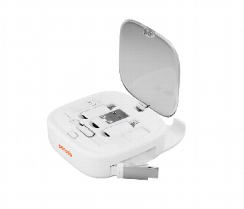 Express Delivery - Porodo 6 In 1 Multi Functional Charging Kit White - ID 7148036