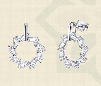 The Radiant Circle Earrings 4259 Front View - ID 7148050