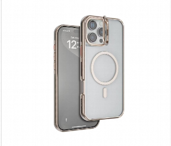 New Arrivals For Levelo Elio Pc Case With Camera Ring Stand For Iphone 16 Pro Rose Gold - ID 7148085