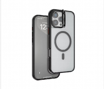 New Arrivals For Levelo Elio Pc Case With Camera Ring Stand For Iphone 16 Pro Black - ID 7148086