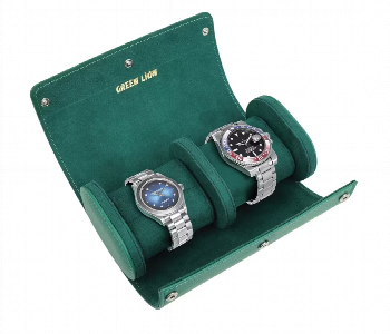 Express Delivery - Green Lion Duo Watch Roll Case Rolex Green - ID 7148151