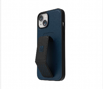 Express Delivery - Levelo Morphix Gripstand Iphone 14 Pu Leather Case Storm Blue - ID 7148188