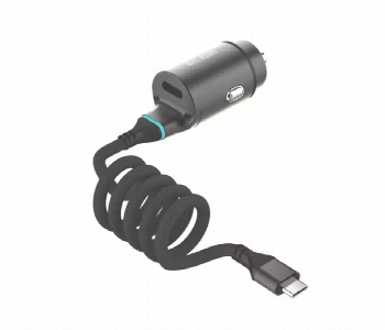 Express Delivery - Green Lion 45W Pd Car Charger Built In Type C Cable Share - ID 7148189