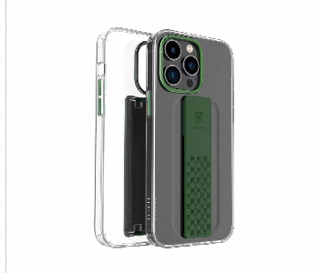 Levelo Graphia Iphone 14 Pro Imd Clear Case Green Front View - ID 7148230