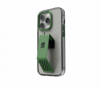 Express Delivery - Levelo Morphix Clara Gripstand Iphone 14 Pro Max Imd Clear Back Case Green - ID 7148269