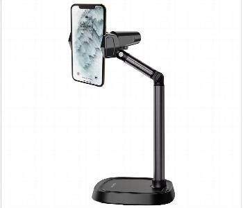 Express Delivery - Porodo Multi Angle Desktop Phone Stand  Black - ID 7148275