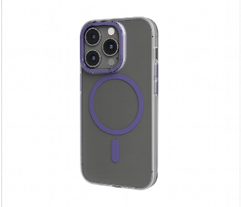 Express Delivery - Levelo Magsafe Glory Back Case For Iphone 14 Pro Matte Clear Purple - ID 7148286