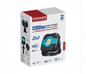 New Arrivals For Promate 1200Lm Super Bright Camping Light With 9000Mah Power Bank - ID 7148326