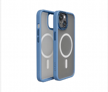 Express Delivery - Levelo Magsafe Kayo Iphone 14 Matte Back Case Matte Clear Blue - ID 7148344