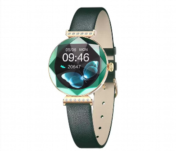 Express Delivery - Green Lion Swarovski Smart Watch  Green - ID 7148358