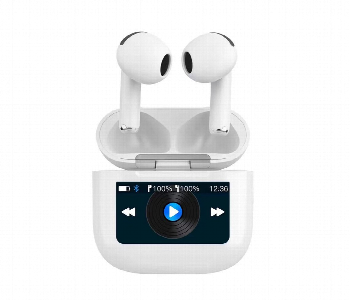 Express Delivery - Porodo Soundtec Glimpse Touch Display Tws  White - ID 7148367