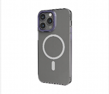 New Arrivals For Levelo Magsafe Sensa Clear Back Case For Iphone 14 Pro Max Clear Or Purple - ID 7148448