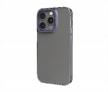 Express Delivery - Levelo Sensa Clear Back Case For Iphone 14 Pro Clear Or Purple - ID 7148480